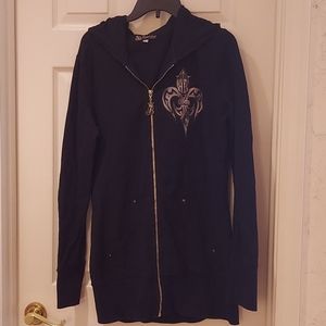 Bejeweled Black Hoodie